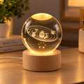 3D Crystal Ball Lamp (Solar System)