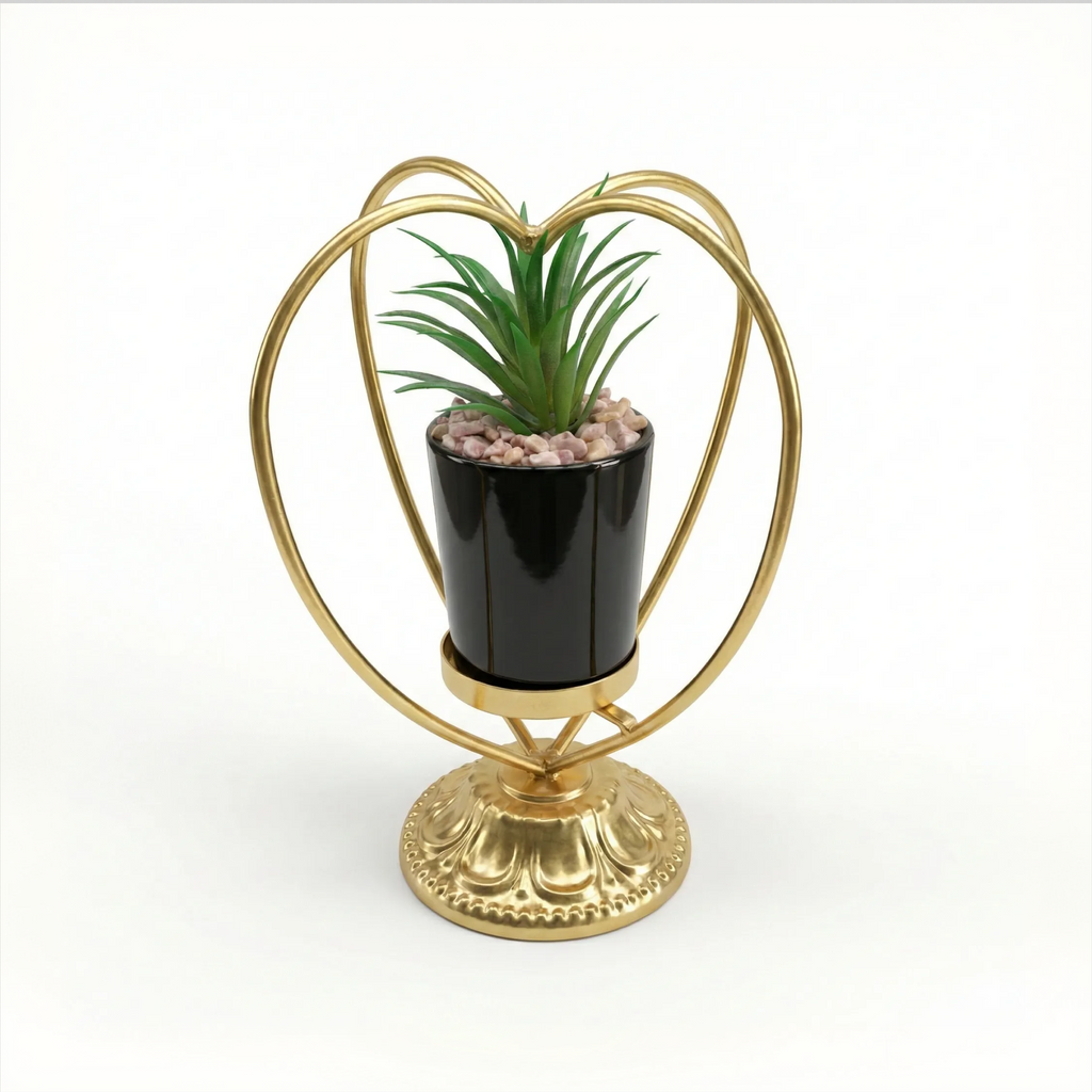 Gold Heart Planter