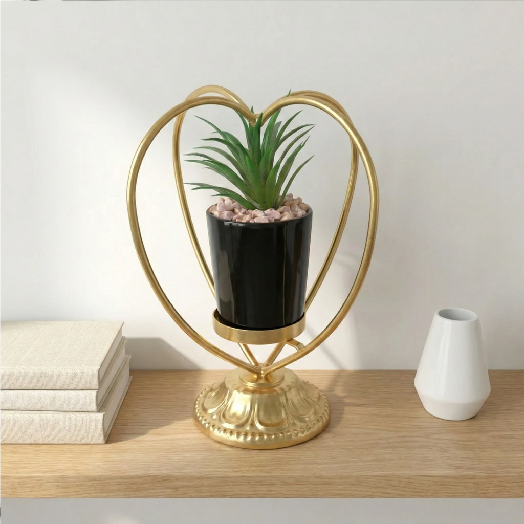 Gold Heart Planter
