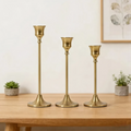 Gold Candlestick 3Pcs