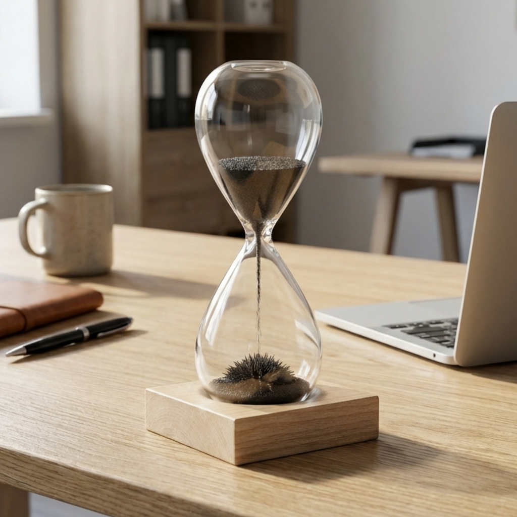 Magnetic Sand Hourglass