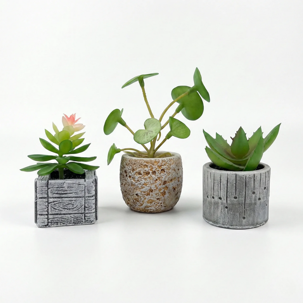 Mini Faux Plants (Pack of 3)