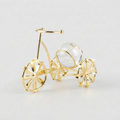 Golden Bicycle Glass Orb