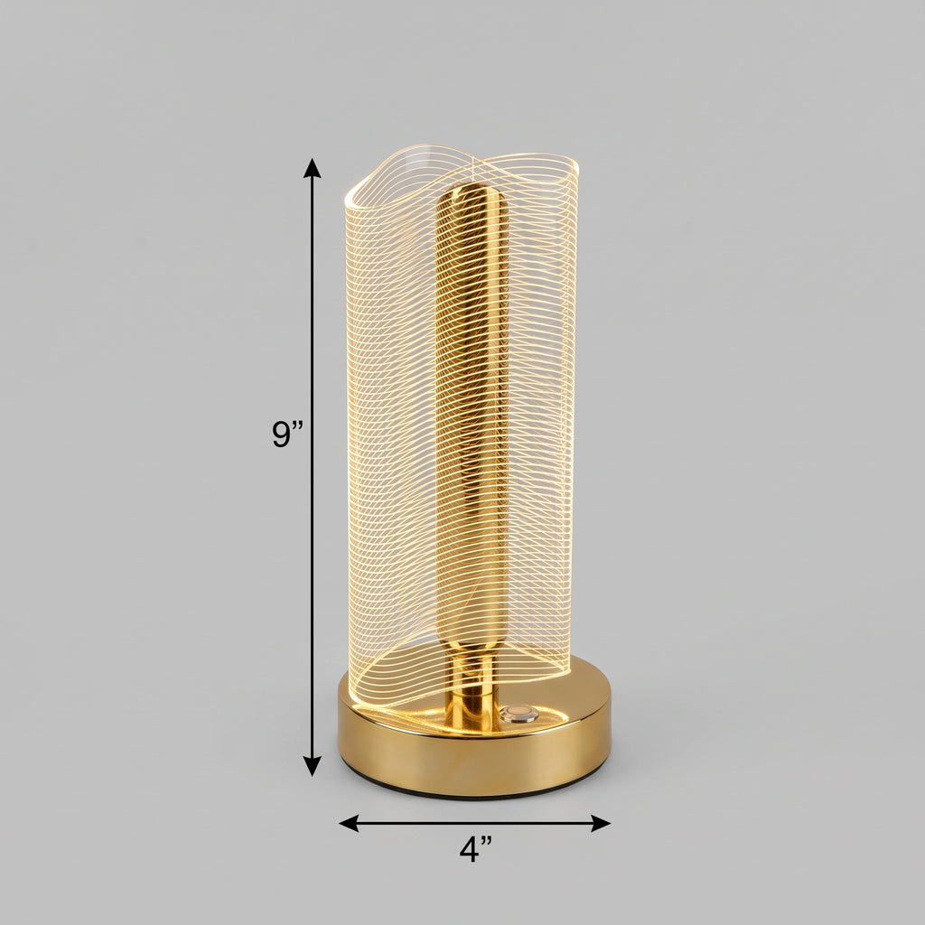 Ripple Wave Crystal Lamp