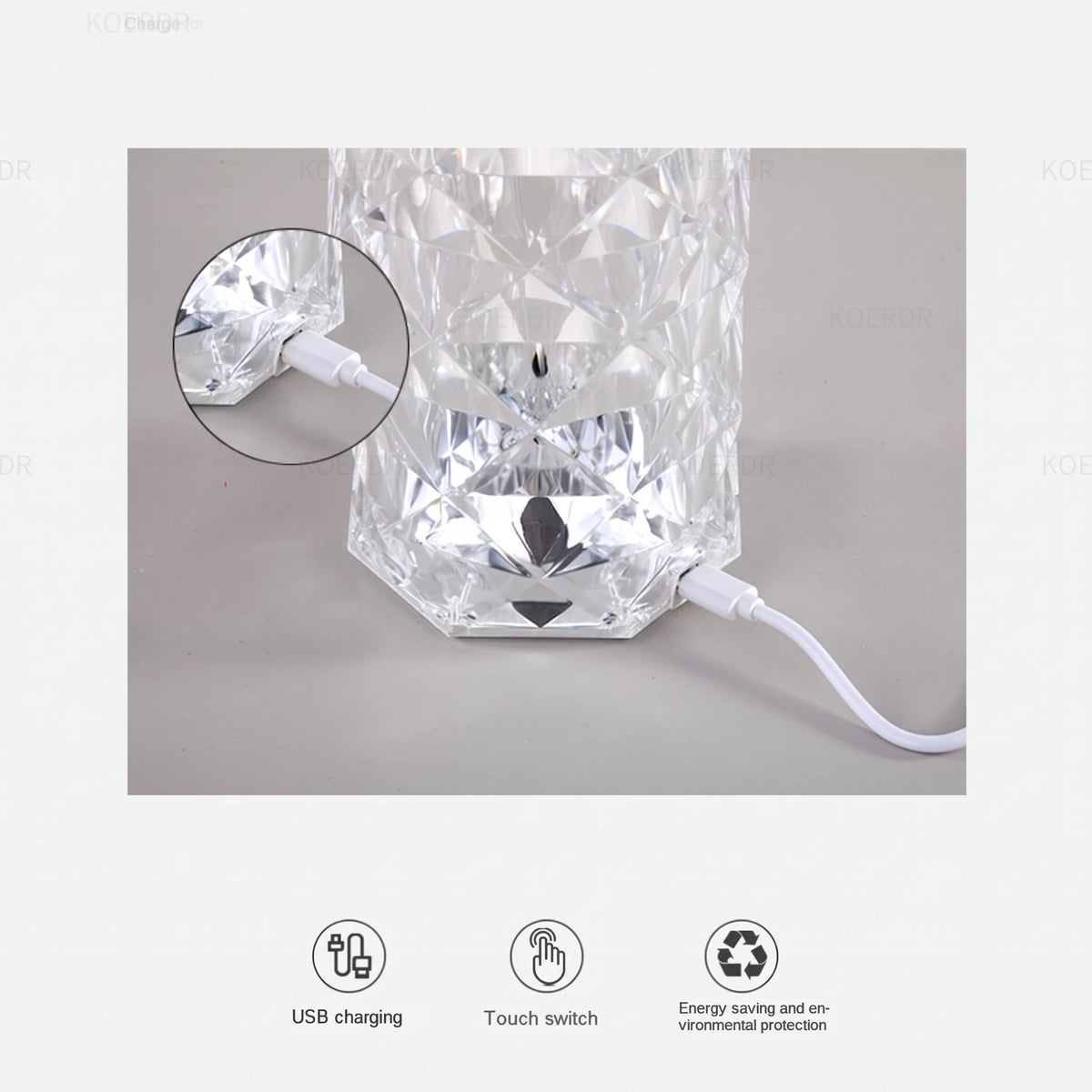 Diamond Crystal Lamp RGB