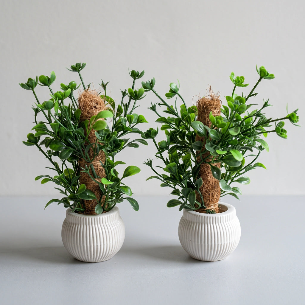 Mini Faux Foliage Pair