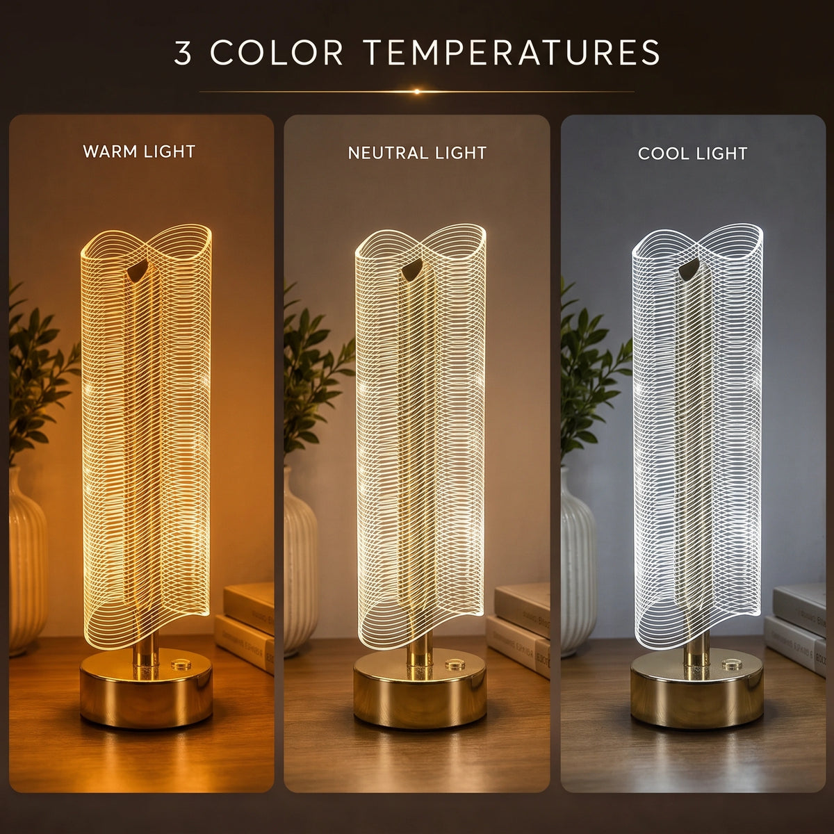 Ripple Wave Crystal Lamp