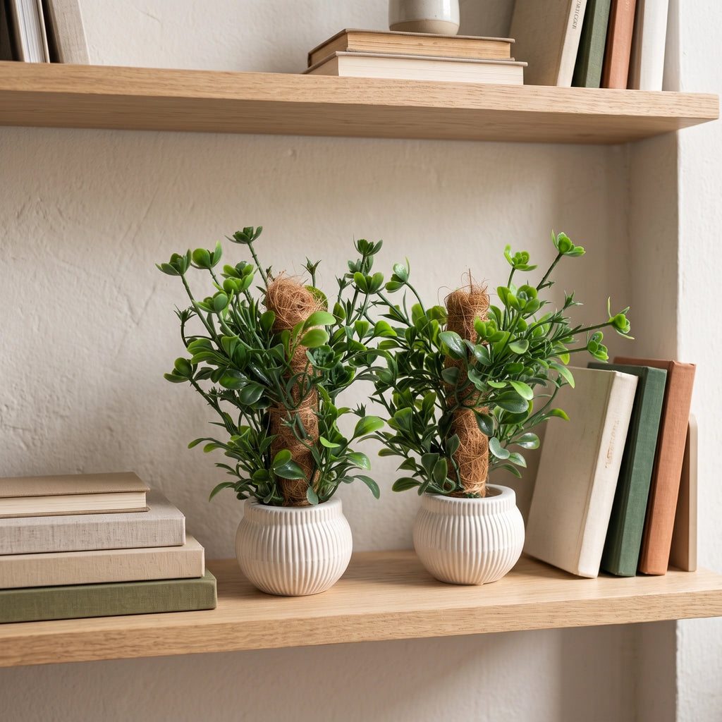 Mini Faux Foliage Pair